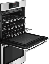 Bosch 800 Series HBL8651UC Double Wall Oven, 30 inch Exterior Width, One Oven Convection, Both Ovens Self Clean, 9.2 cu. ft. Capacity, Temperature Probe, Stainless Steel colour
