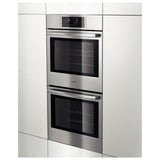 Bosch 800 Series HBL8651UC Double Wall Oven, 30 inch Exterior Width, One Oven Convection, Both Ovens Self Clean, 9.2 cu. ft. Capacity, Temperature Probe, Stainless Steel colour