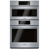 Bosch 800 Series HBL8753UC Microwave Wall Oven Combo Speed Oven, 30 inch Exterior Width, True Convection, One Oven Self Clean, 6.2 cu. ft. Capacity, Temperature Probe, Wifi Enabled, Stainless Steel colour