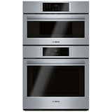 Bosch 800 Series HBL8753UC Microwave Wall Oven Combo Speed Oven, 30 inch Exterior Width, True Convection, One Oven Self Clean, 6.2 cu. ft. Capacity, Temperature Probe, Wifi Enabled, Stainless Steel colour