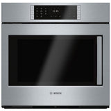 Bosch Benchmark Series HBLP451LUC Single Wall Oven, 30 inch Exterior Width, Convection, Self Clean, 4.6 cu. ft. Capacity, Temperature Probe, Stainless Steel colour