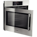 Bosch Benchmark Series HBLP451LUC Single Wall Oven, 30 inch Exterior Width, Convection, Self Clean, 4.6 cu. ft. Capacity, Temperature Probe, Stainless Steel colour