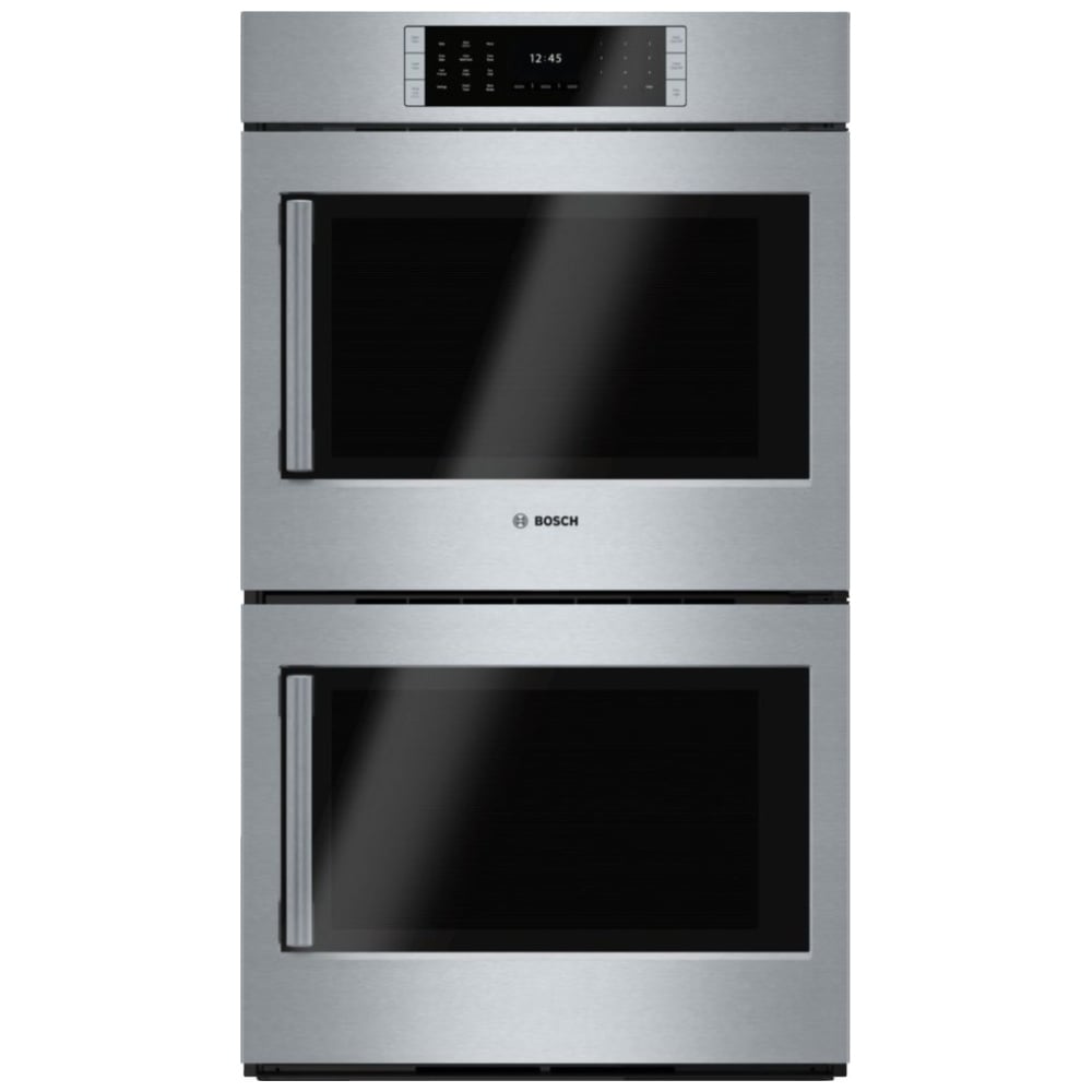 Bosch Benchmark Series HBLP651RUC Double Wall Oven, 30 inch Exterior Width, Both Ovens Convection, Both Ovens Self Clean, 9.2 cu. ft. Capacity, Temperature Probe, Stainless Steel colour