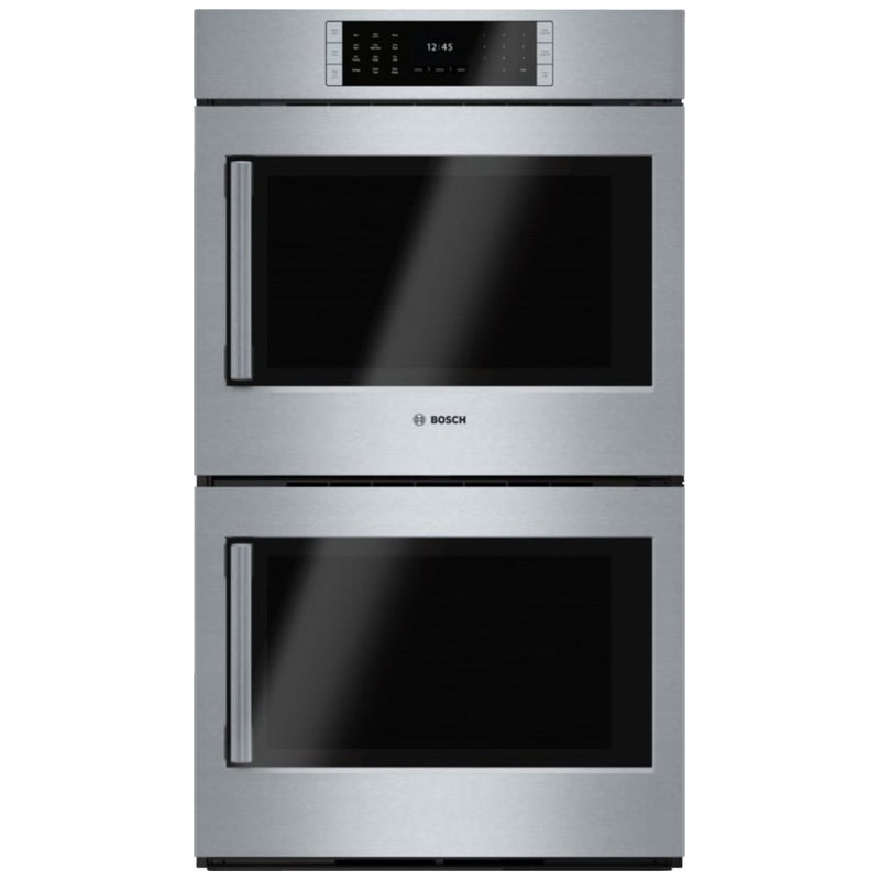 Bosch Benchmark Series HBLP651RUC Double Wall Oven, 30 inch Exterior Width, Both Ovens Convection, Both Ovens Self Clean, 9.2 cu. ft. Capacity, Temperature Probe, Stainless Steel colour