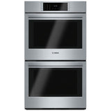 Bosch Benchmark Series HBLP651UC Double Wall Oven, 30 inch Exterior Width, Both Ovens Convection, Both Ovens Self Clean, 9.2 cu. ft. Capacity, Temperature Probe, Stainless Steel colour