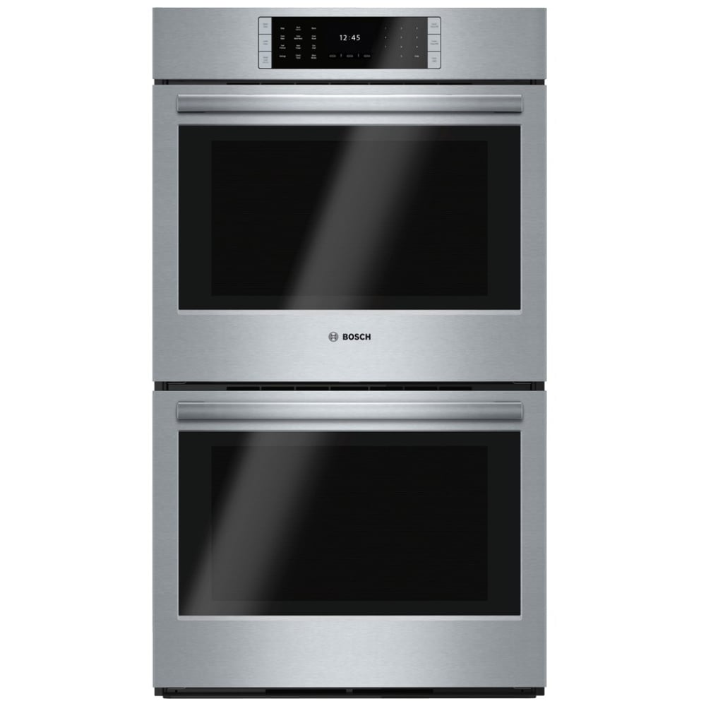 Bosch Benchmark Series HBLP651UC Double Wall Oven, 30 inch Exterior Width, Both Ovens Convection, Both Ovens Self Clean, 9.2 cu. ft. Capacity, Temperature Probe, Stainless Steel colour