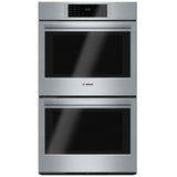 Bosch Benchmark Series HBLP651UC Double Wall Oven, 30 inch Exterior Width, Both Ovens Convection, Both Ovens Self Clean, 9.2 cu. ft. Capacity, Temperature Probe, Stainless Steel colour