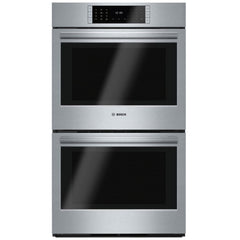 Bosch Benchmark Series HBLP651UC Double Wall Oven, 30 inch Exterior Width, Both Ovens Convection, Both Ovens Self Clean, 9.2 cu. ft. Capacity, Temperature Probe, Stainless Steel colour