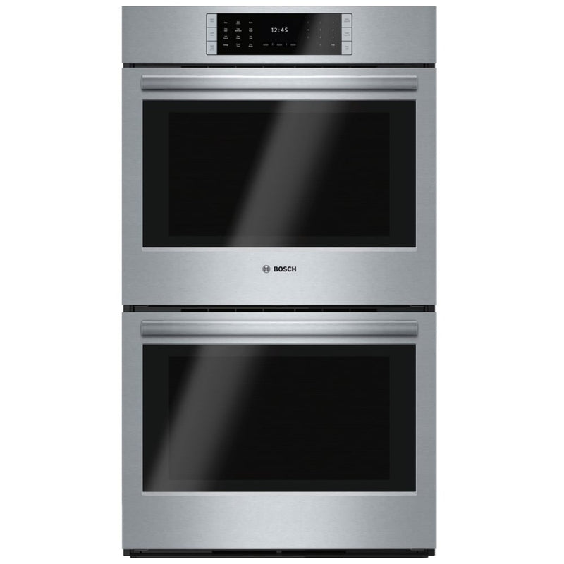 Bosch Benchmark Series HBLP651UC Double Wall Oven, 30 inch Exterior Width, Both Ovens Convection, Both Ovens Self Clean, 9.2 cu. ft. Capacity, Temperature Probe, Stainless Steel colour