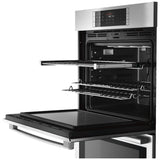 Bosch Benchmark Series HBLP651UC Double Wall Oven, 30 inch Exterior Width, Both Ovens Convection, Both Ovens Self Clean, 9.2 cu. ft. Capacity, Temperature Probe, Stainless Steel colour