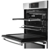 Bosch Benchmark Series HBLP651UC Double Wall Oven, 30 inch Exterior Width, Both Ovens Convection, Both Ovens Self Clean, 9.2 cu. ft. Capacity, Temperature Probe, Stainless Steel colour