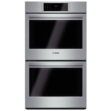 Bosch Benchmark Series HBLP651UC Double Wall Oven, 30 inch Exterior Width, Both Ovens Convection, Both Ovens Self Clean, 9.2 cu. ft. Capacity, Temperature Probe, Stainless Steel colour