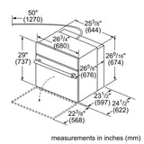 Bosch 800 Series HBN8451UC Single Wall Oven, True Convection, Self Clean, 3.9 cu. ft. Capacity, Temperature Probe, Stainless Steel colour