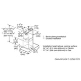 Benchmark Wall Mount Range Hoods 36'' Stainless Steel HCG56651UC - Handle Detail