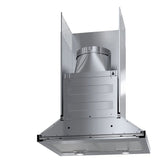 Bosch 300 Series HCP34E52UC Range Hood, 24 inch Exterior Width, Wall Mounted, 300 CFM, LED, Aluminum Mesh Filter, Stainless Steel colour