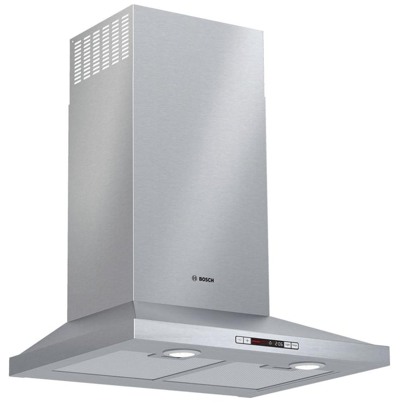 Bosch 300 Series HCP34E52UC Range Hood, 24 inch Exterior Width, Wall Mounted, 300 CFM, LED, Aluminum Mesh Filter, Stainless Steel colour