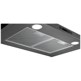 Bosch 800 Series HCP80641UC Range Hood, 30 inch Exterior Width, 600 CFM, Halogen , Aluminum Mesh Filter, Black Stainless Steel colour