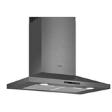 Bosch 800 Series HCP80641UC Range Hood, 30 inch Exterior Width, 600 CFM, Halogen , Aluminum Mesh Filter, Black Stainless Steel colour