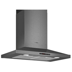 Bosch 800 Series HCP80641UC Range Hood, 30 inch Exterior Width, 600 CFM, Halogen , Aluminum Mesh Filter, Black Stainless Steel colour