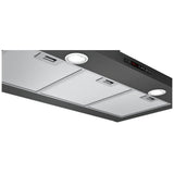 Bosch 800 Series HCP86641UC Range Hood, 36 inch Exterior Width, Wall Mounted, 600 CFM, Halogen , Aluminum Mesh Filter, Black Stainless Steel colour