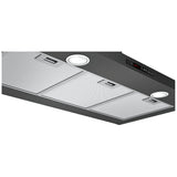 Bosch 800 Series HCP86641UC Range Hood, 36 inch Exterior Width, Wall Mounted, 600 CFM, Halogen , Aluminum Mesh Filter, Black Stainless Steel colour