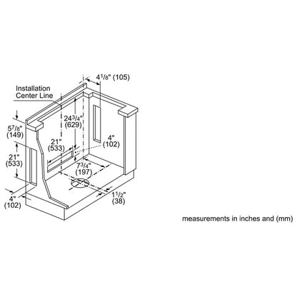 800 Series, Downdraft Ventilation, 36'', Stainless Steel HDD86051UC