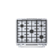 Bosch 800 Series HDI8056C Dual Fuel Range, 4.6 cu. ft. Capacity, 30 inch Exterior Width, True Convection, 5 Burners, Warming Drawer, Self Clean, Stainless Steel colour