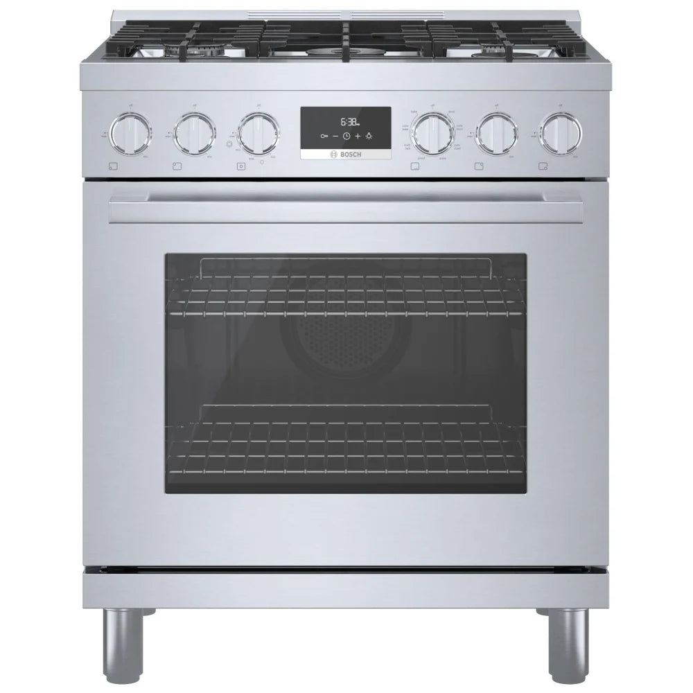 Bosch 800 Series 30" Dual Fuel Range HDS8055C - Stainless Steel - Canada