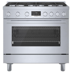 Bosch 800 Series HDS8655C Dual Fuel Range, 36" Dual-Fuel Ranges
