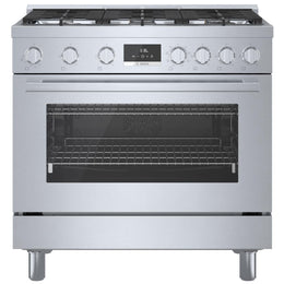 Bosch 800 Series HDS8655C Dual Fuel Range, 36" Dual-Fuel Ranges