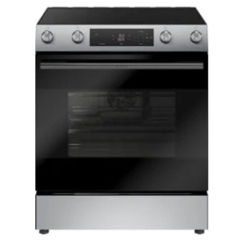 Bosch 100 Series HEF1050MC Electric Range, 5.8 cu. ft. Capacity, 30 inch Exterior Width, Convection, Storage Drawer, Yes, Self Clean, 3,000 W Highest Element, Stainless Steel colour