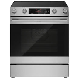 Bosch 300 Series HEF3050MC Electric Range, 5.8 cu. ft. Capacity, 30 inch Exterior Width, True Convection, 5 Burners, Storage Drawer, Air Fry, Steam & Self Clean, 3,300 W Highest Element, Stainless Steel colour, Home Connect™