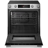 Bosch 300 Series HEF3050MC Electric Range, 5.8 cu. ft. Capacity, 30 inch Exterior Width, True Convection, 5 Burners, Storage Drawer, Air Fry, Steam & Self Clean, 3,300 W Highest Element, Stainless Steel colour, Home Connect™
