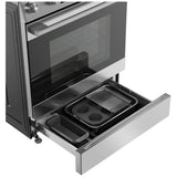 Bosch 300 Series HEF3050MC Electric Range, 5.8 cu. ft. Capacity, 30 inch Exterior Width, True Convection, 5 Burners, Storage Drawer, Air Fry, Steam & Self Clean, 3,300 W Highest Element, Stainless Steel colour, Home Connect™