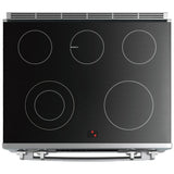 Bosch 800 Series HEI8056C Electric Range, 4.6 cu. ft. Capacity, 30 inch Exterior Width, True Convection, 5 Burners, Warming Drawer, Air Fry, Self Clean, 3,200 W Highest Element, Stainless Steel colour