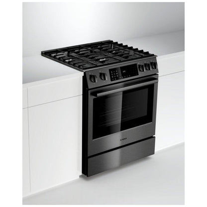800 Series, Gas Slide-in Ranges, 30'', Black Stainless Steel HGI8046UC