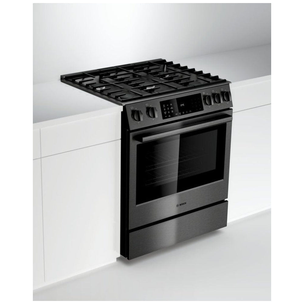 800 Series, Gas Slide-in Ranges, 30'', Black Stainless Steel HGI8046UC