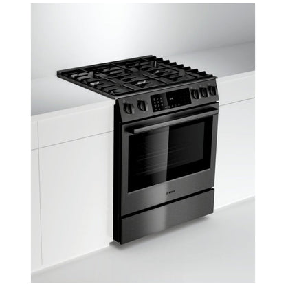 800 Series, Gas Slide-in Ranges, 30'', Black Stainless Steel HGI8046UC
