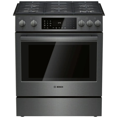 800 Series, Gas Slide-in Ranges, 30'', Black Stainless Steel HGI8046UC