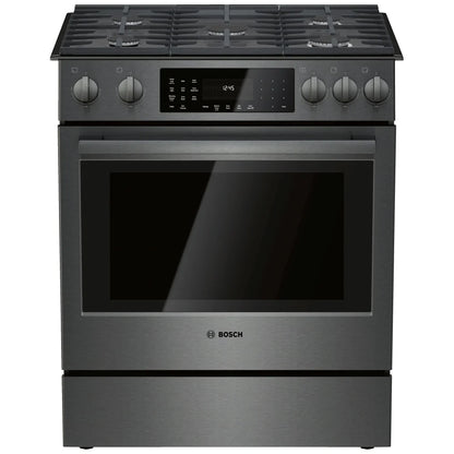 800 Series, Gas Slide-in Ranges, 30'', Black Stainless Steel HGI8046UC