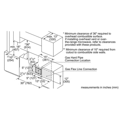 Benchmark Gas Slide-in Range 30'' Stainless Steel HGIP056UC