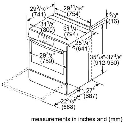 Benchmark Gas Slide-in Range 30'' Stainless Steel HGIP056UC