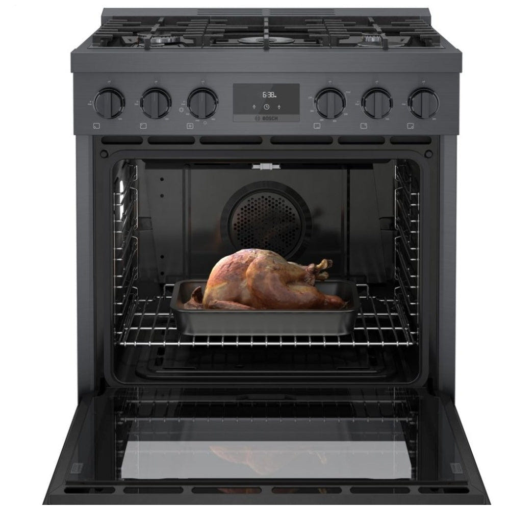 800 Series, Gas Freestanding Ranges, 30'', Black Stainless Steel HGS8045UC