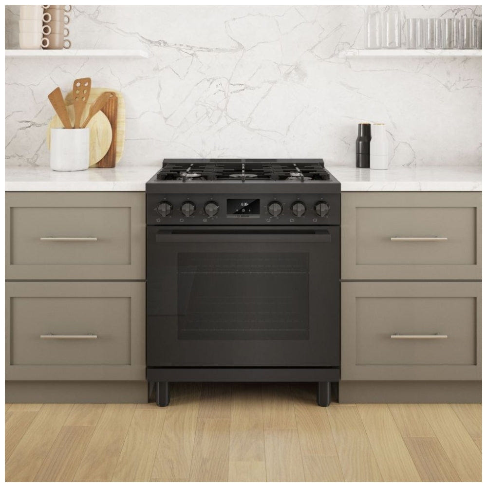 800 Series, Gas Freestanding Ranges, 30'', Black Stainless Steel HGS8045UC