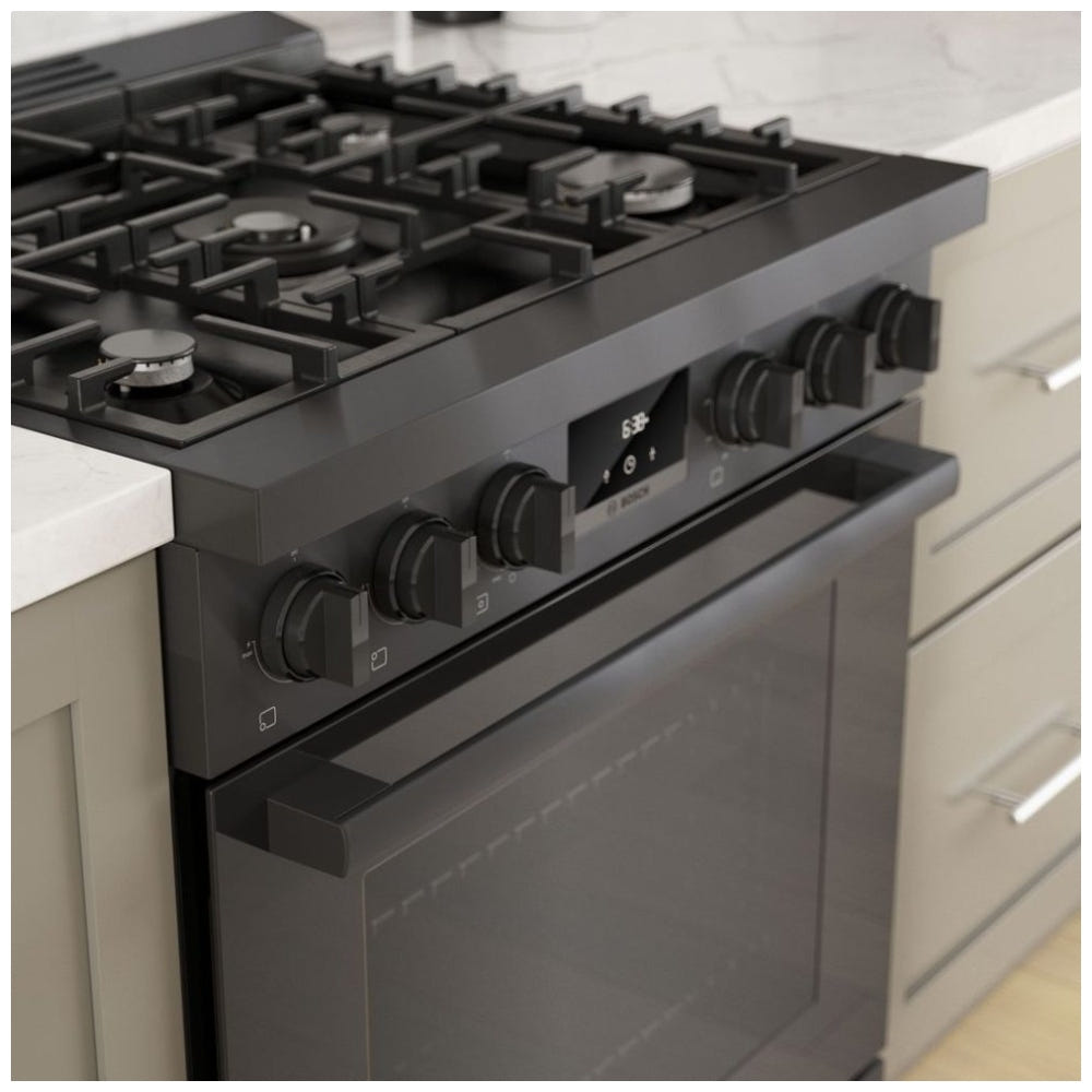 800 Series, Gas Freestanding Ranges, 30'', Black Stainless Steel HGS8045UC