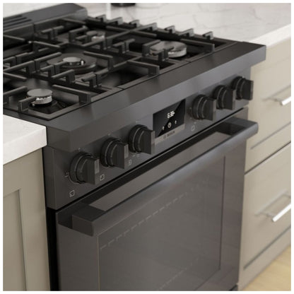 800 Series, Gas Freestanding Ranges, 30'', Black Stainless Steel HGS8045UC