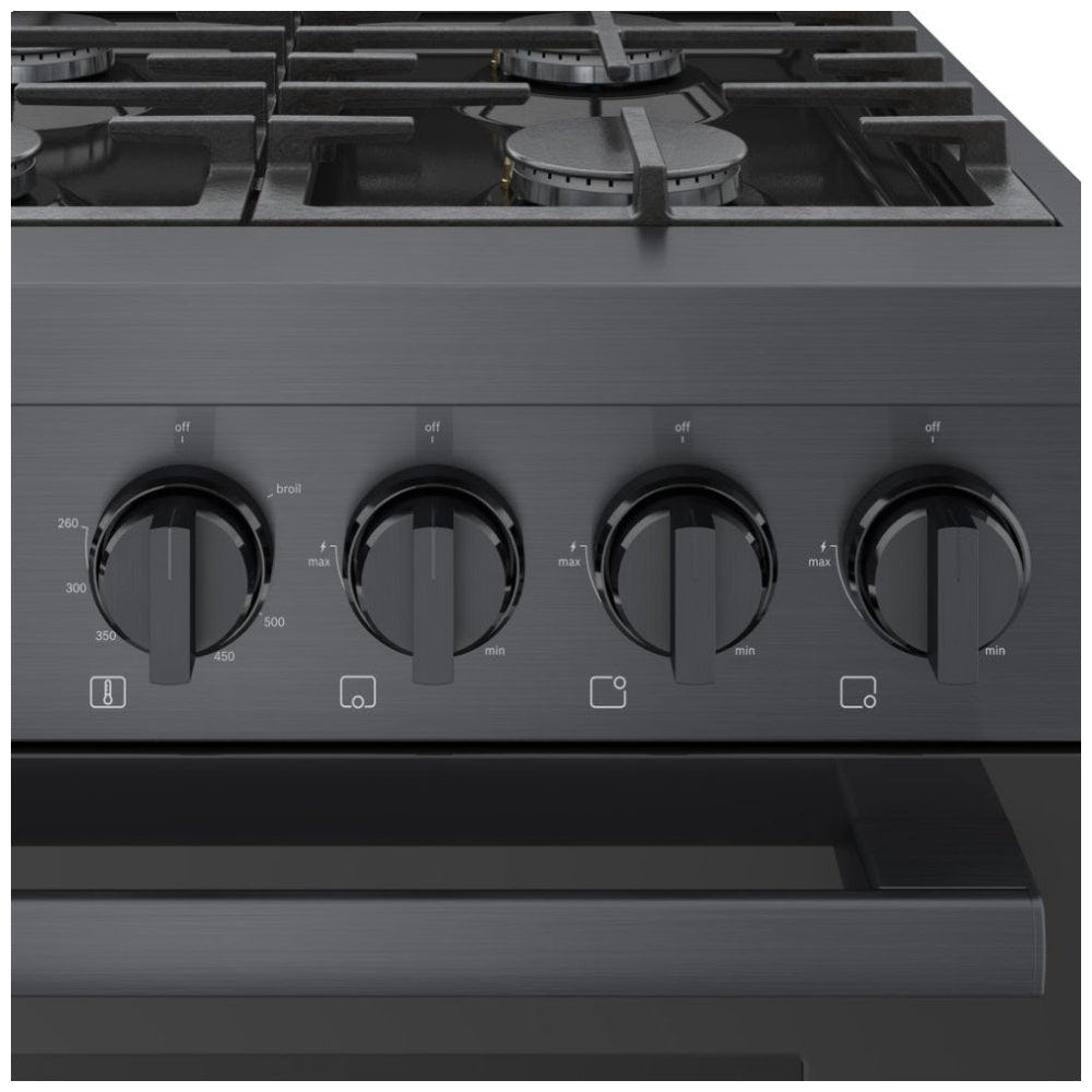 800 Series, Gas Freestanding Ranges, 36", Black Stainless Steel HGS8645UC