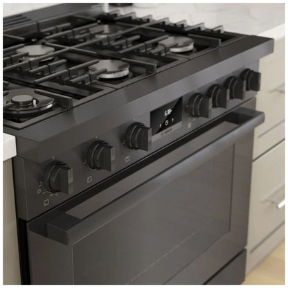 800 Series, Gas Freestanding Ranges, 36'', Black Stainless Steel HGS8645UC