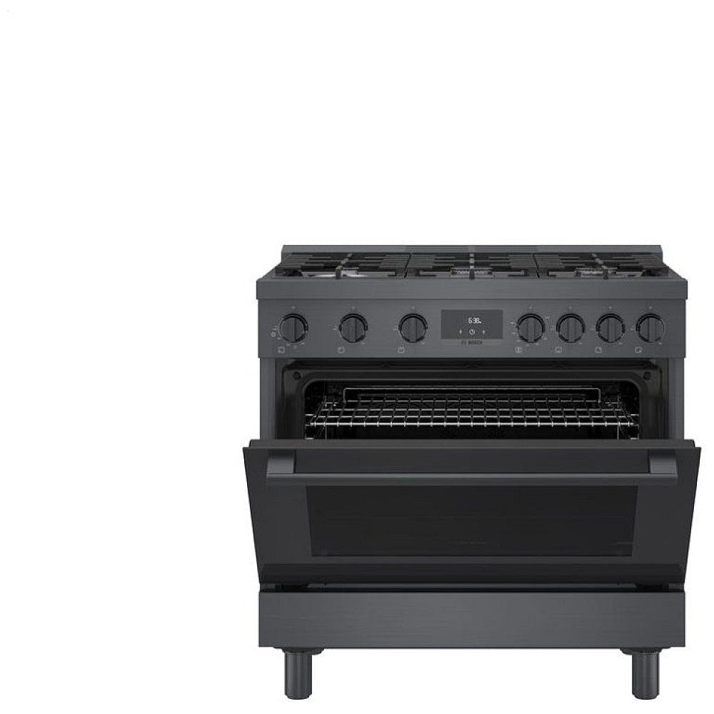 800 Series, Gas Freestanding Ranges, 36", Black Stainless Steel HGS8645UC