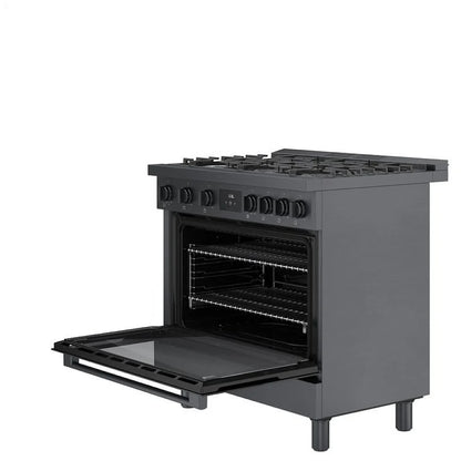 800 Series, Gas Freestanding Ranges, 36'', Black Stainless Steel HGS8645UC